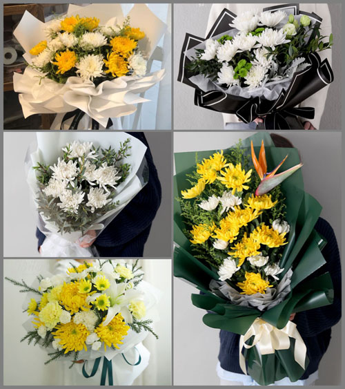 贵州六盘水盘县淤泥彝族乡三合村白事花束代送